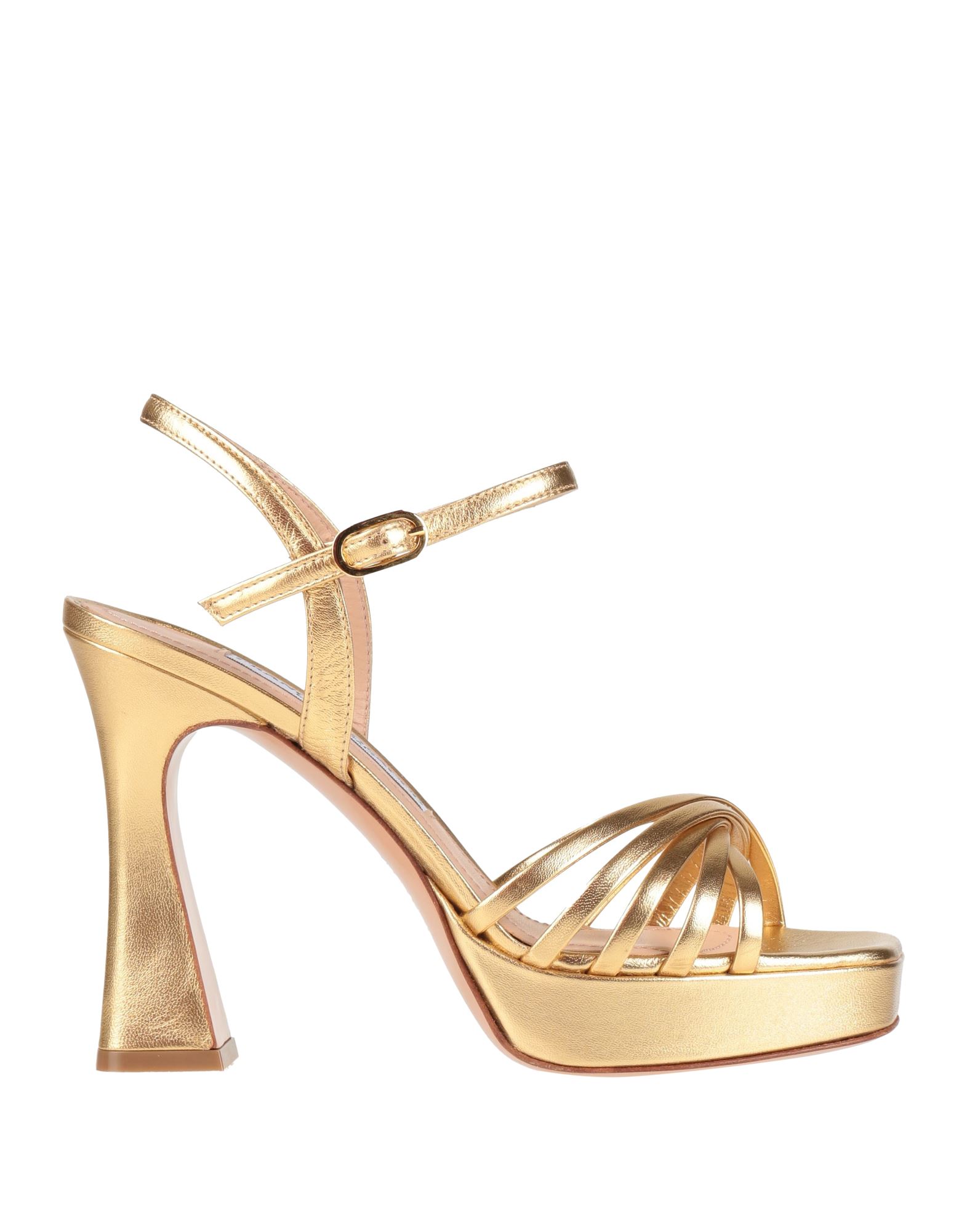 FRANCESCO SACCO Sandale Damen Gold von FRANCESCO SACCO