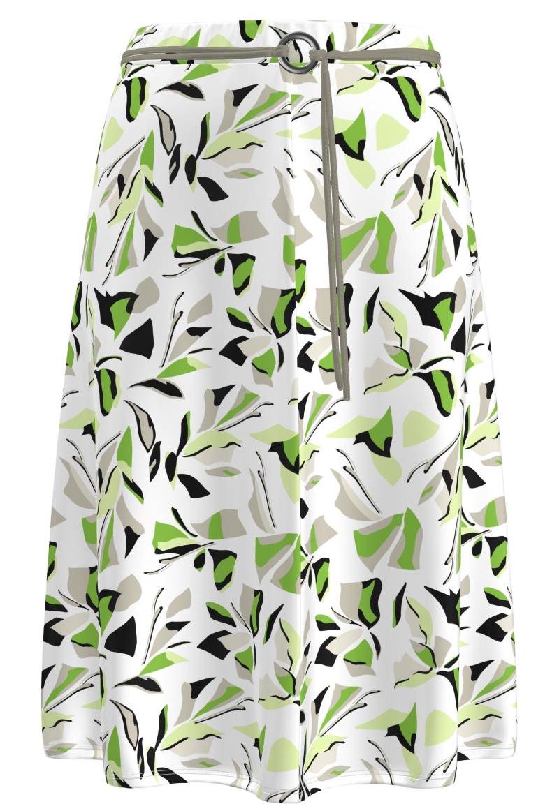 FRANK WALDER - A-Linien Rock ELEMENTS mit grafischem Muster ecru/spring green/schwarz - Gr. - 42 von FRANK WALDER