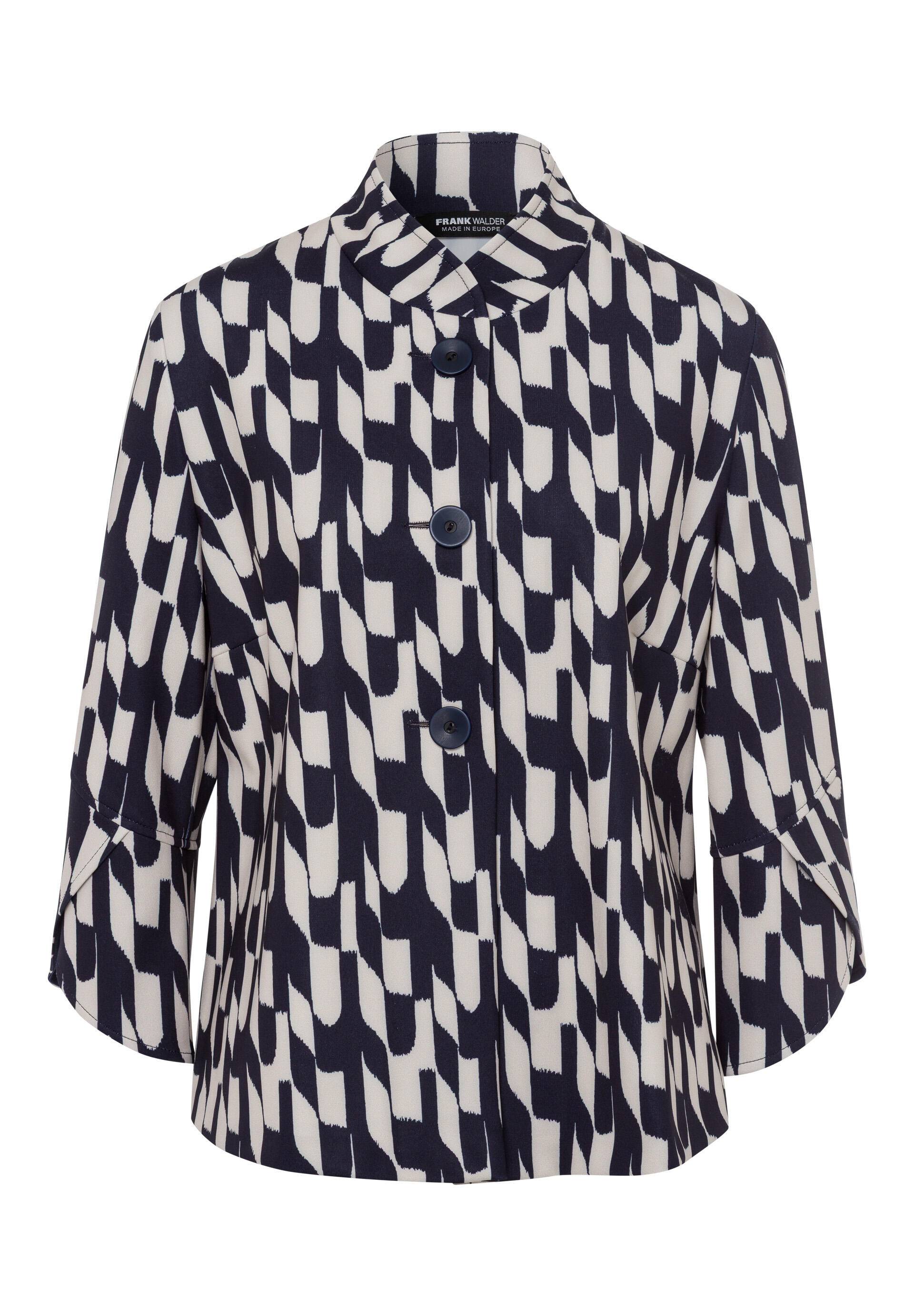 FRANK WALDER - Blazer CAFÉ AU BLEU in femininer Optik sand/ink - Gr. - 36 von FRANK WALDER