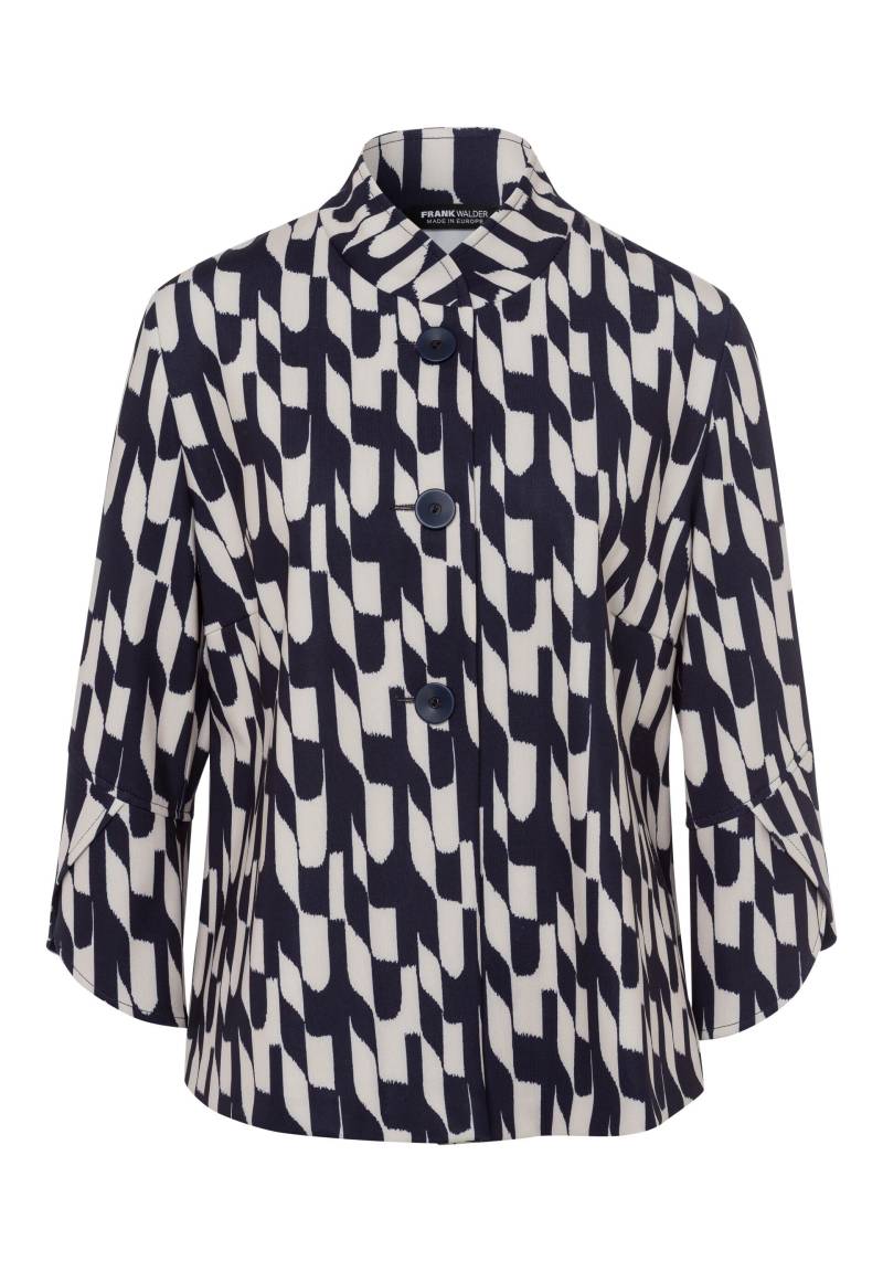 FRANK WALDER - Blazer CAFÉ AU BLEU in femininer Optik sand/ink - Gr. - 40 von FRANK WALDER