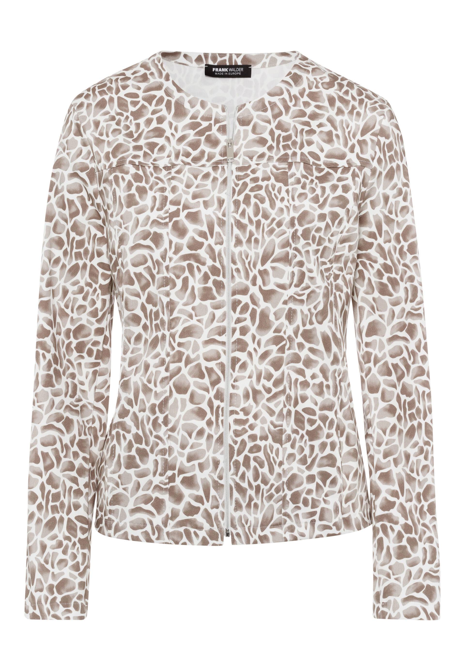 FRANK WALDER - Blazer EXOTIC JUNGLE im angesagten Animalprint iced coffee/ecru - Gr. - 42 von FRANK WALDER