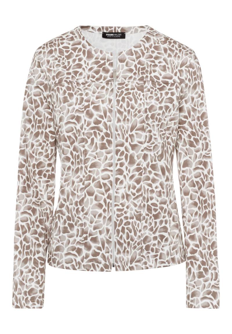 FRANK WALDER - Blazer EXOTIC JUNGLE im angesagten Animalprint iced coffee/ecru - Gr. - 42 von FRANK WALDER