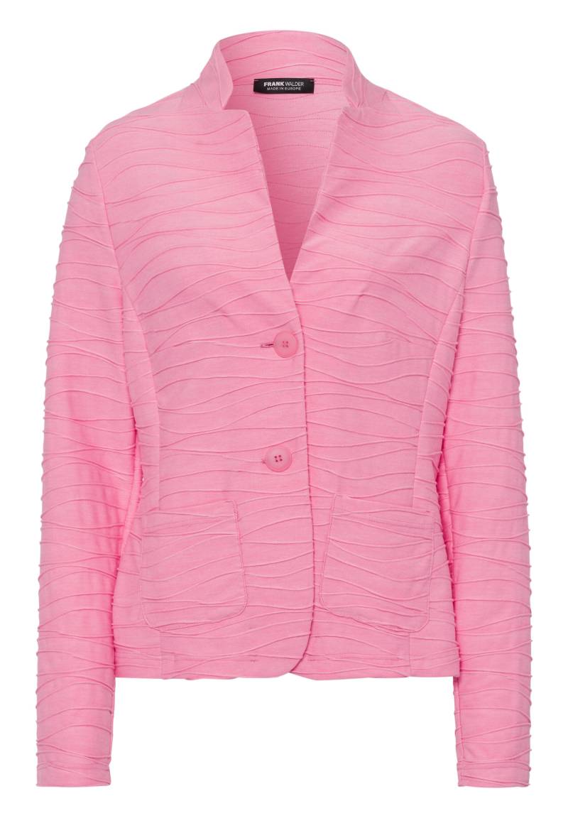 FRANK WALDER - Blazer NOS aus Wellenjeresy azalee - Gr. - 42 von FRANK WALDER