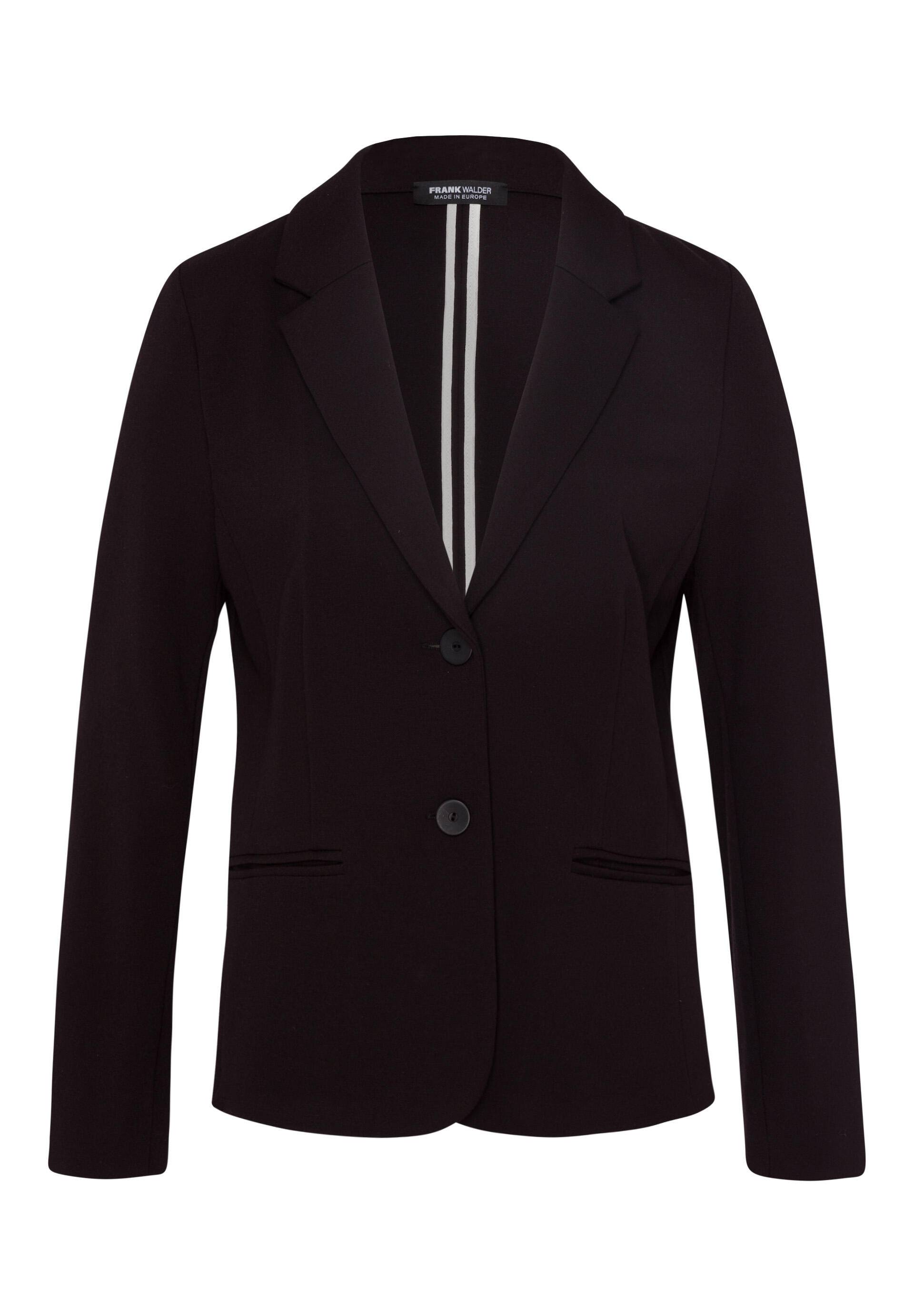 FRANK WALDER - Blazer NOS aus softem Jeresy schwarz - Gr. - 48 von FRANK WALDER