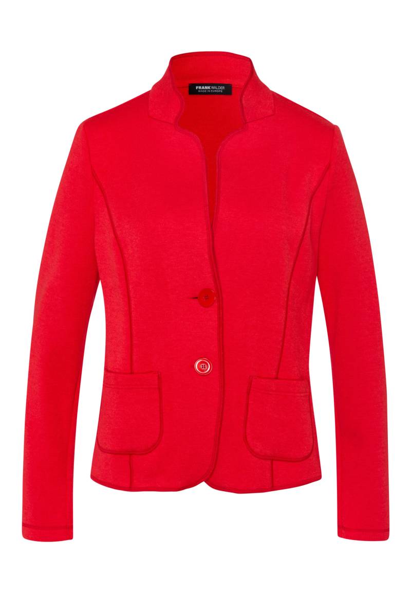 FRANK WALDER - Blazer NOS in Strickoptik cranberry - Gr. - 48 von FRANK WALDER
