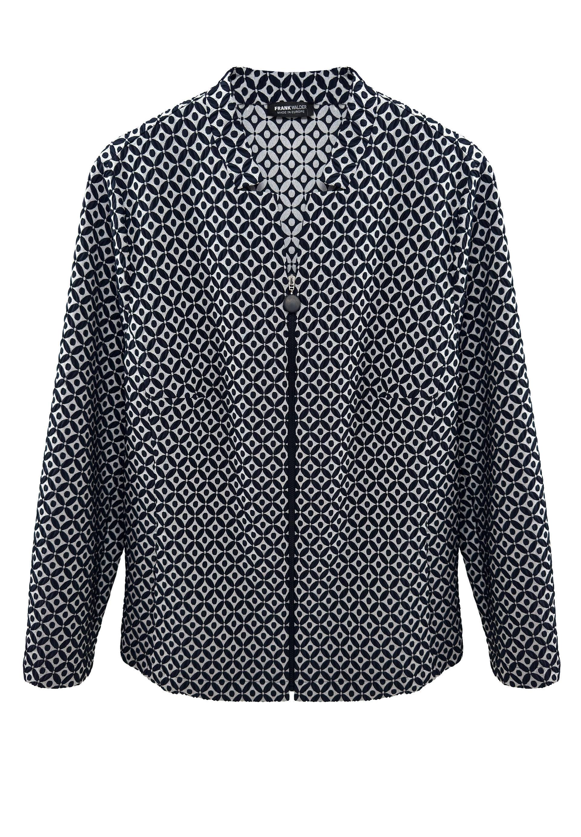 FRANK WALDER - Blazer SEASIDE SYMPHONY mit femininer Kragenlösung ink/ecru - Gr. - 40 von FRANK WALDER