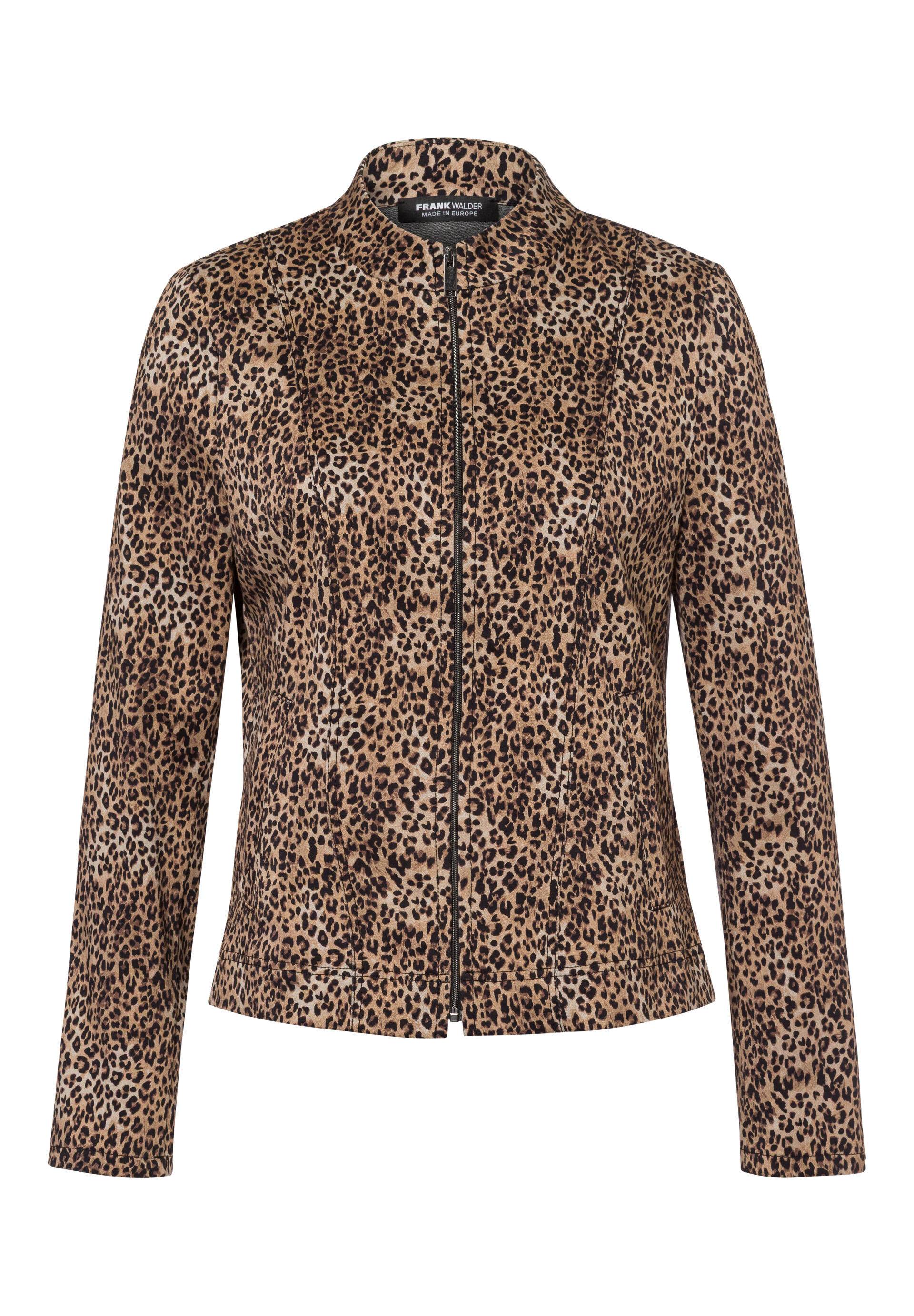 FRANK WALDER - Blazer VELVET BLOOM in angesagtem Animalprint marone/schwarz - Gr. - 48 von FRANK WALDER
