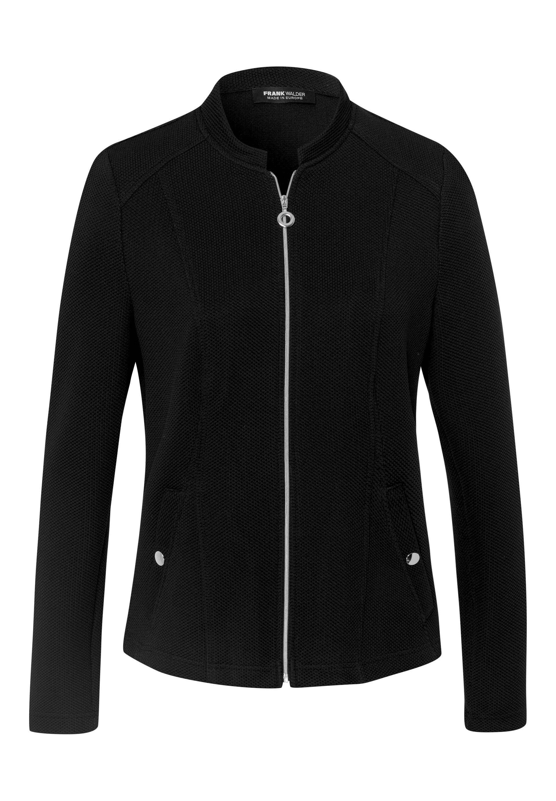 FRANK WALDER - Blazerjacke NOS in pflegeleichter PES-Struktur-Qualität schwarz - Gr. - 38 von FRANK WALDER