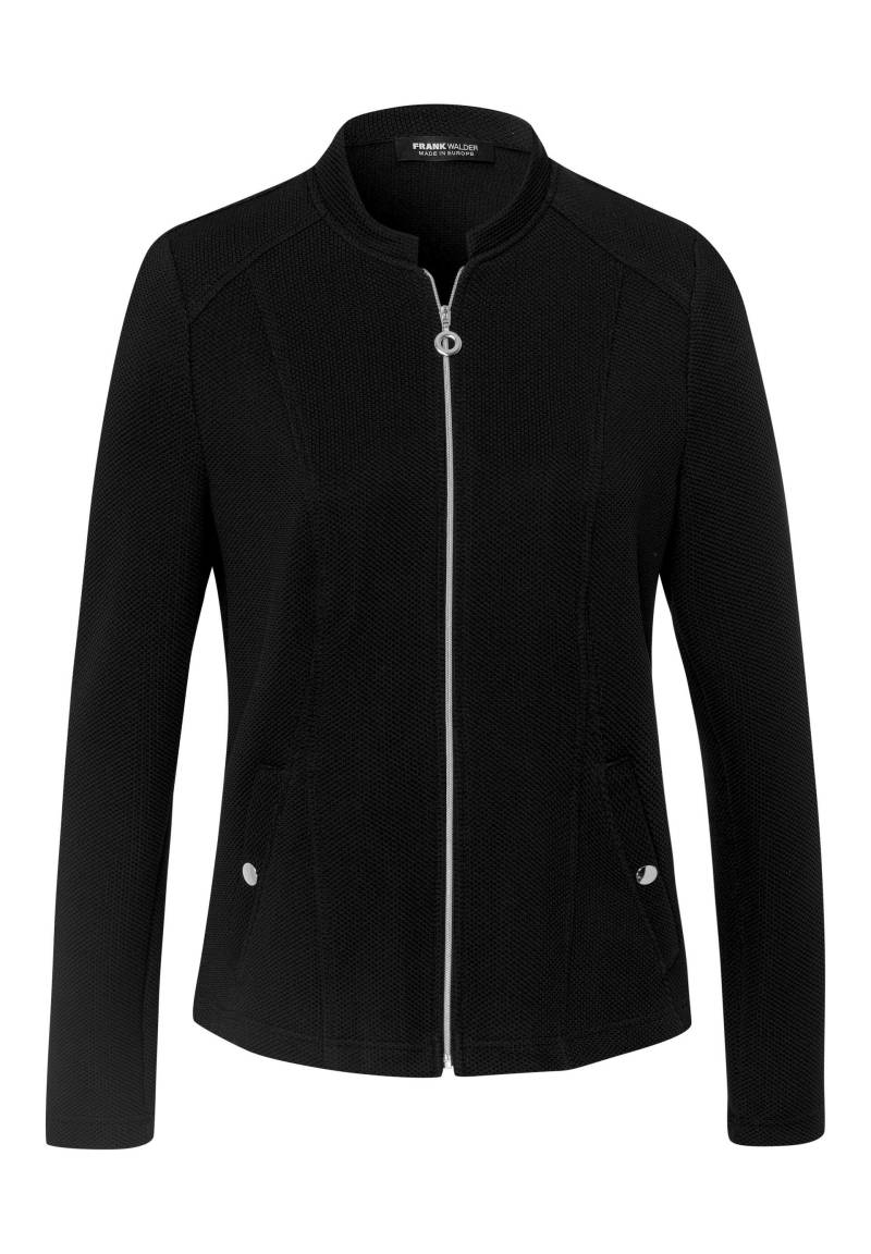 FRANK WALDER - Blazerjacke NOS in pflegeleichter PES-Struktur-Qualität schwarz - Gr. - 38 von FRANK WALDER