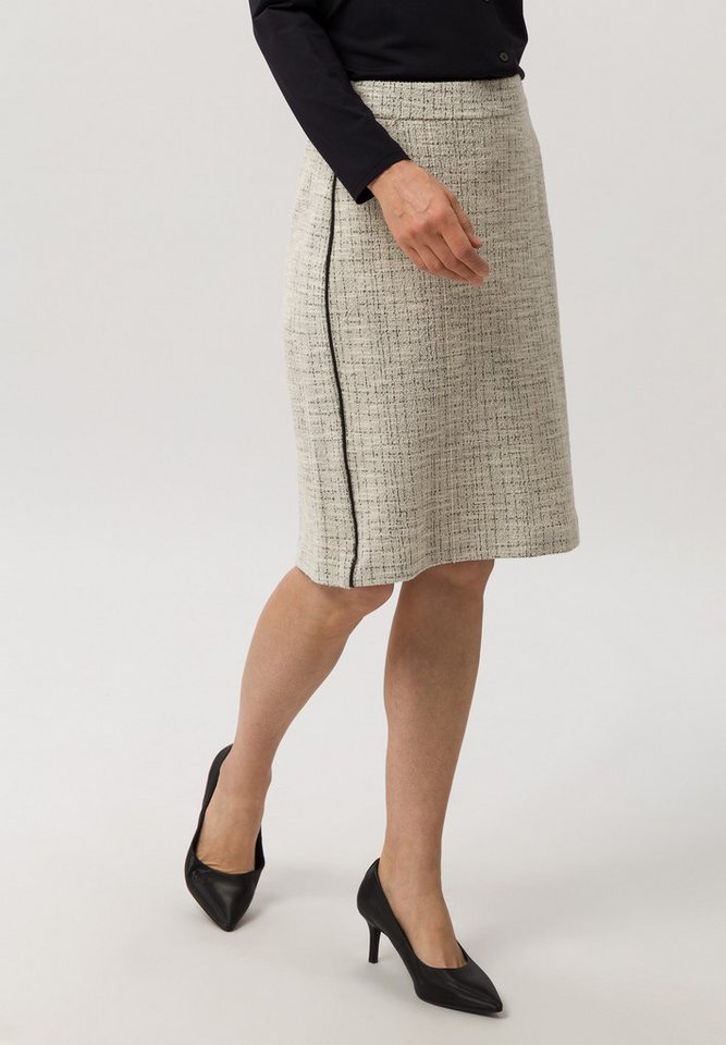 FRANK WALDER Bleistiftrock mit Kontrastpiping von FRANK WALDER