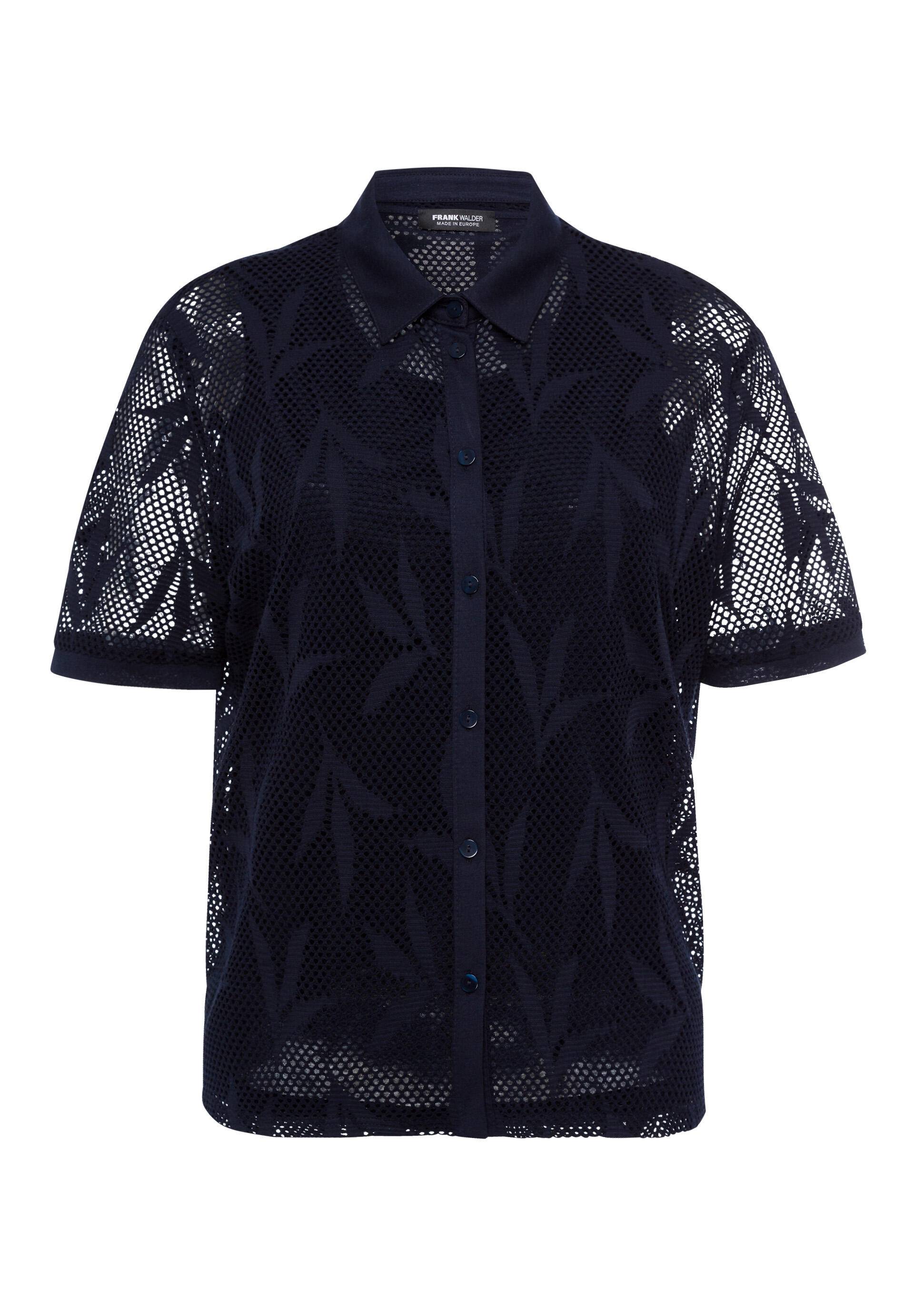 FRANK WALDER - Bluse CHARMING FLAIR mit elastischer Lochspitze ink - Gr. - 38 von FRANK WALDER