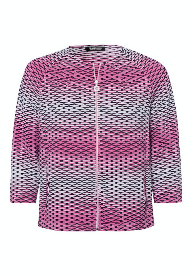 FRANK WALDER Blusenblazer S43Jacke DRUCK von FRANK WALDER