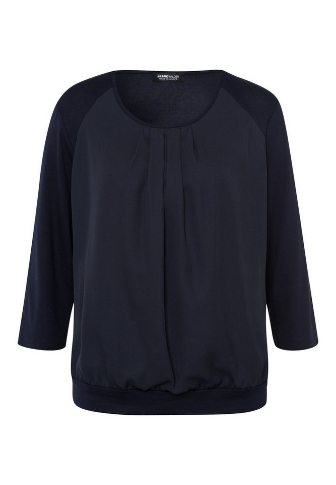 FRANK WALDER Blusenshirt im Materialmix FRANK WALDER Blusenshirt im Materialmix von FRANK WALDER