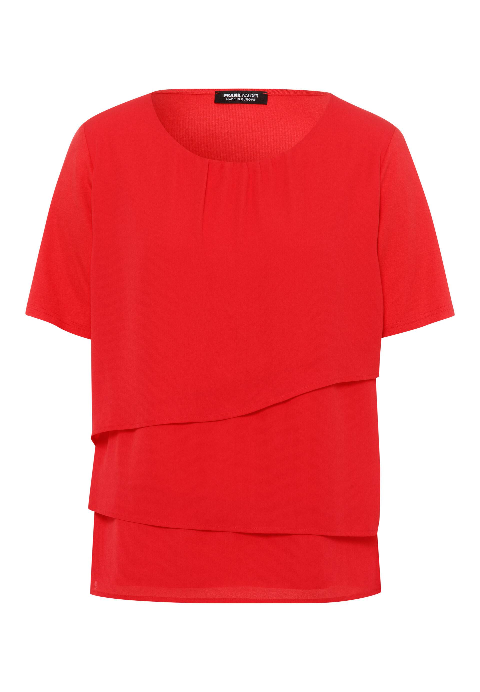 FRANK WALDER - Blusenshirt ELEMENTS in figurumspielender Passform cherry - Gr. - 38 von FRANK WALDER