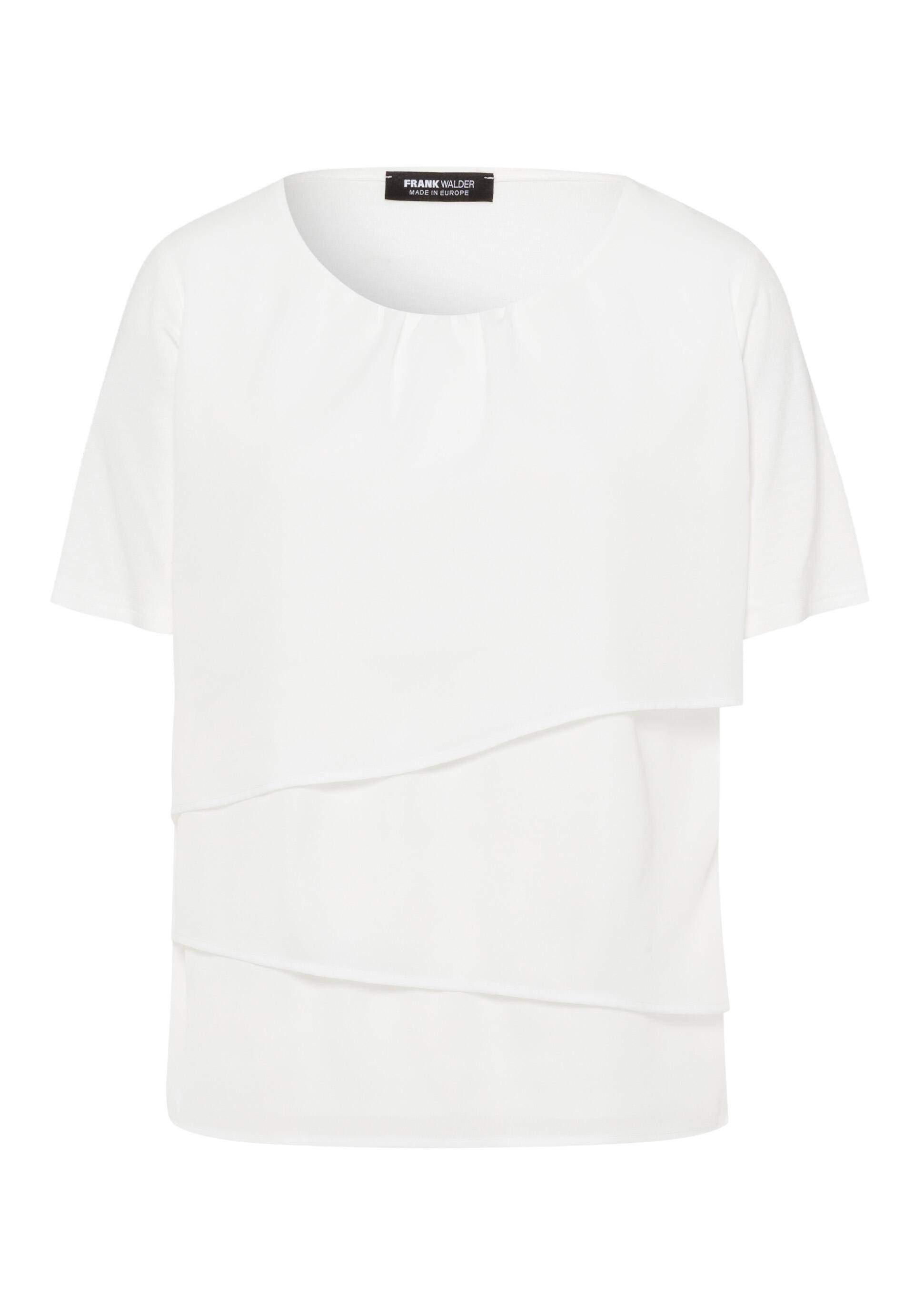 FRANK WALDER - Blusenshirt ELEMENTS in figurumspielender Passform ecru - Gr. - 38 von FRANK WALDER