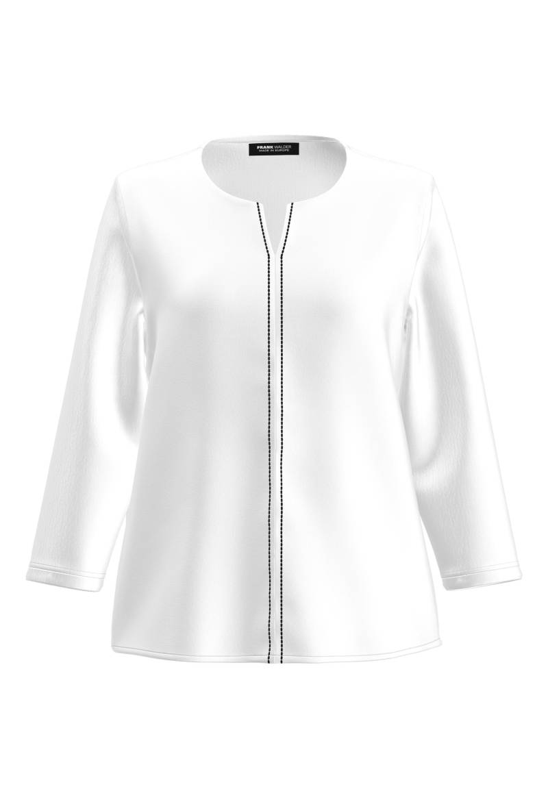 FRANK WALDER - Blusenshirt ELEMENTS mit kontrastfarbenen Ziernähten ecru - Gr. - 42 von FRANK WALDER