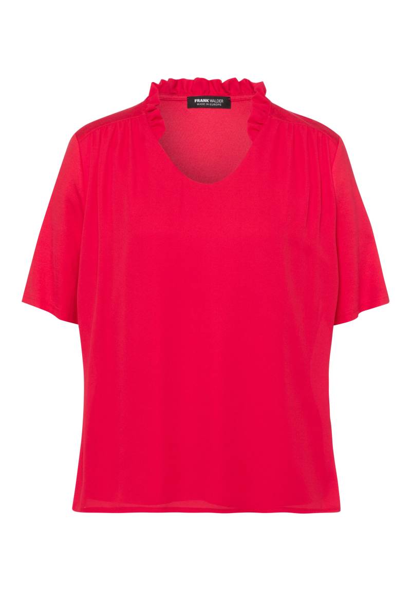 FRANK WALDER - Blusenshirt FLOWER HARMONY mit romantischen Touch cherry - Gr. - 42 von FRANK WALDER