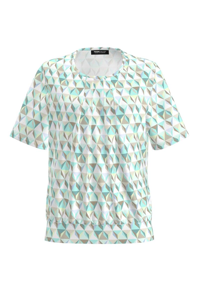 FRANK WALDER - Blusenshirt NOS aus Ecovero Viskose fresh/mint/ecru - Gr. - 46 von FRANK WALDER