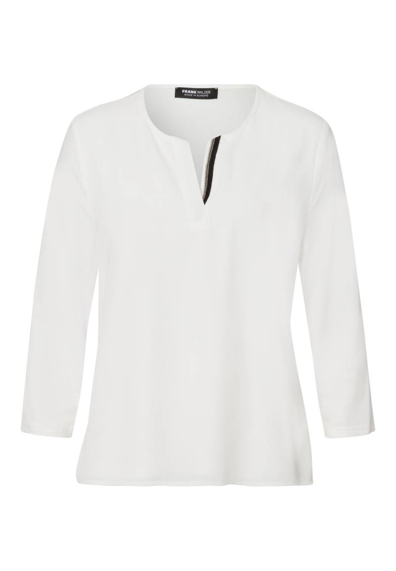 FRANK WALDER - Blusenshirt NOS im Materialmix ecru - Gr. - 42 von FRANK WALDER