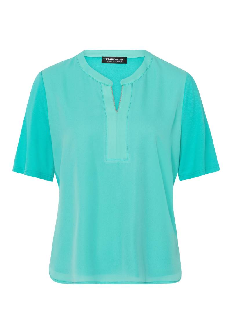 FRANK WALDER - Blusenshirt NOS mit Dekoband am Ausschnitt - Gr. - 44 von FRANK WALDER