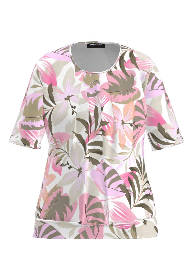 FRANK WALDER - Blusenshirt NOS mit ansprechendem floralen Dessin tea rose/taupe/ecru - Gr. - 42 von FRANK WALDER