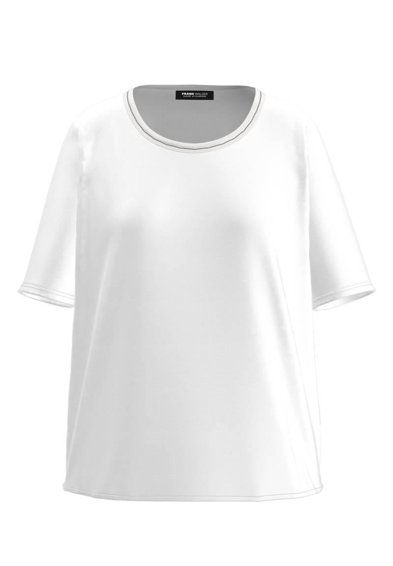 FRANK WALDER - Blusenshirt NOS mit doppelt paspeliertem Ausschnitt ecru - Gr. - 46 von FRANK WALDER