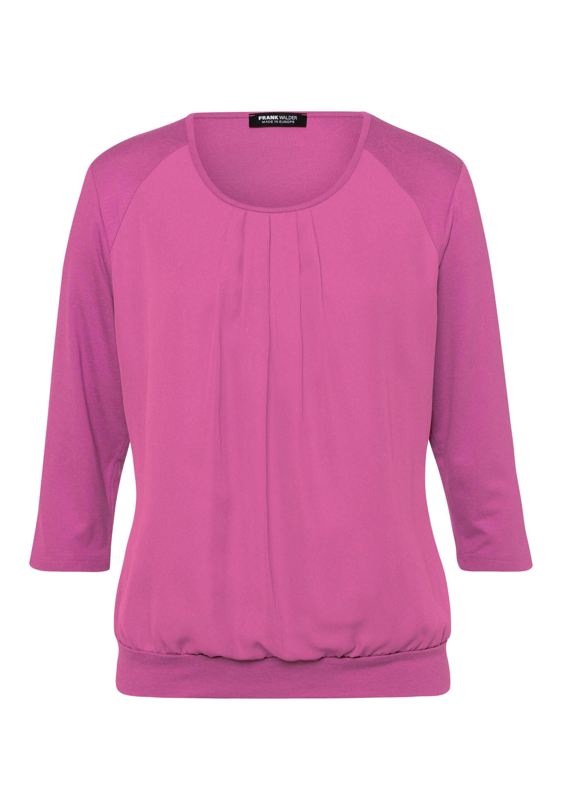 FRANK WALDER - Blusenshirt NOS mit doppeltem Vorderteil frozen berry - Gr. - 48 von FRANK WALDER