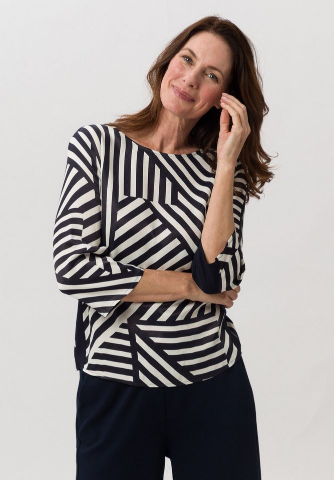 FRANK WALDER Blusenshirt im aparten Streifendessin von FRANK WALDER