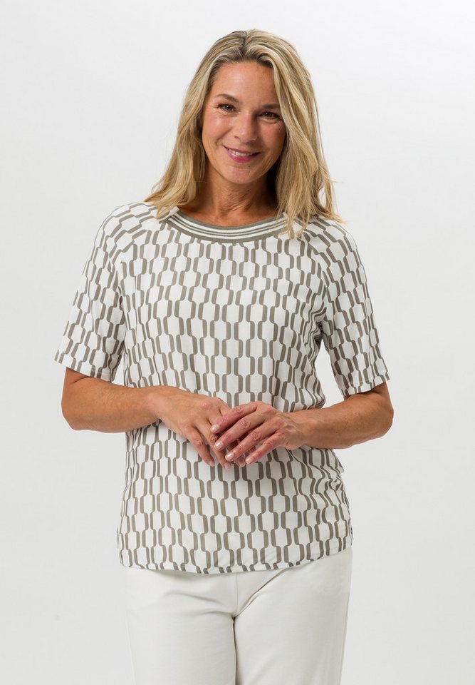 FRANK WALDER Blusenshirt im graphischen Dessin von FRANK WALDER