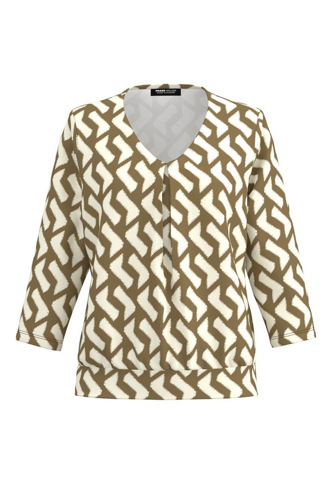 FRANK WALDER Blusenshirt mit Faltendetail im Vorderteil von FRANK WALDER