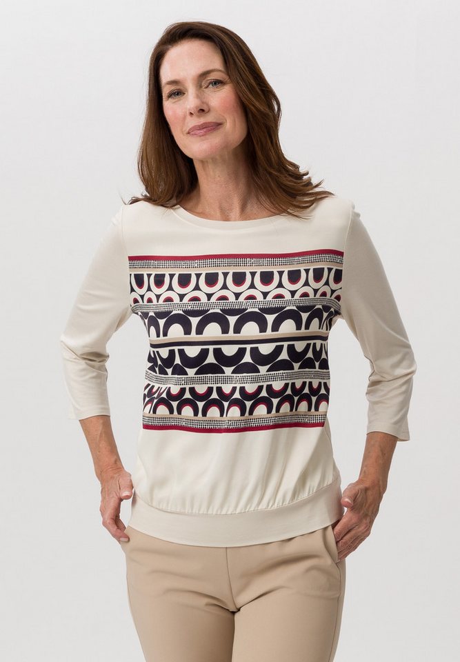 FRANK WALDER Blusenshirt mit Retro-Muster von FRANK WALDER