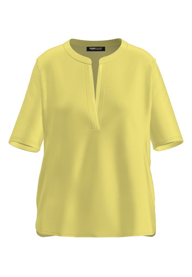 FRANK WALDER Blusenshirt mit geschlitztem Rundhalsausschnitt von FRANK WALDER