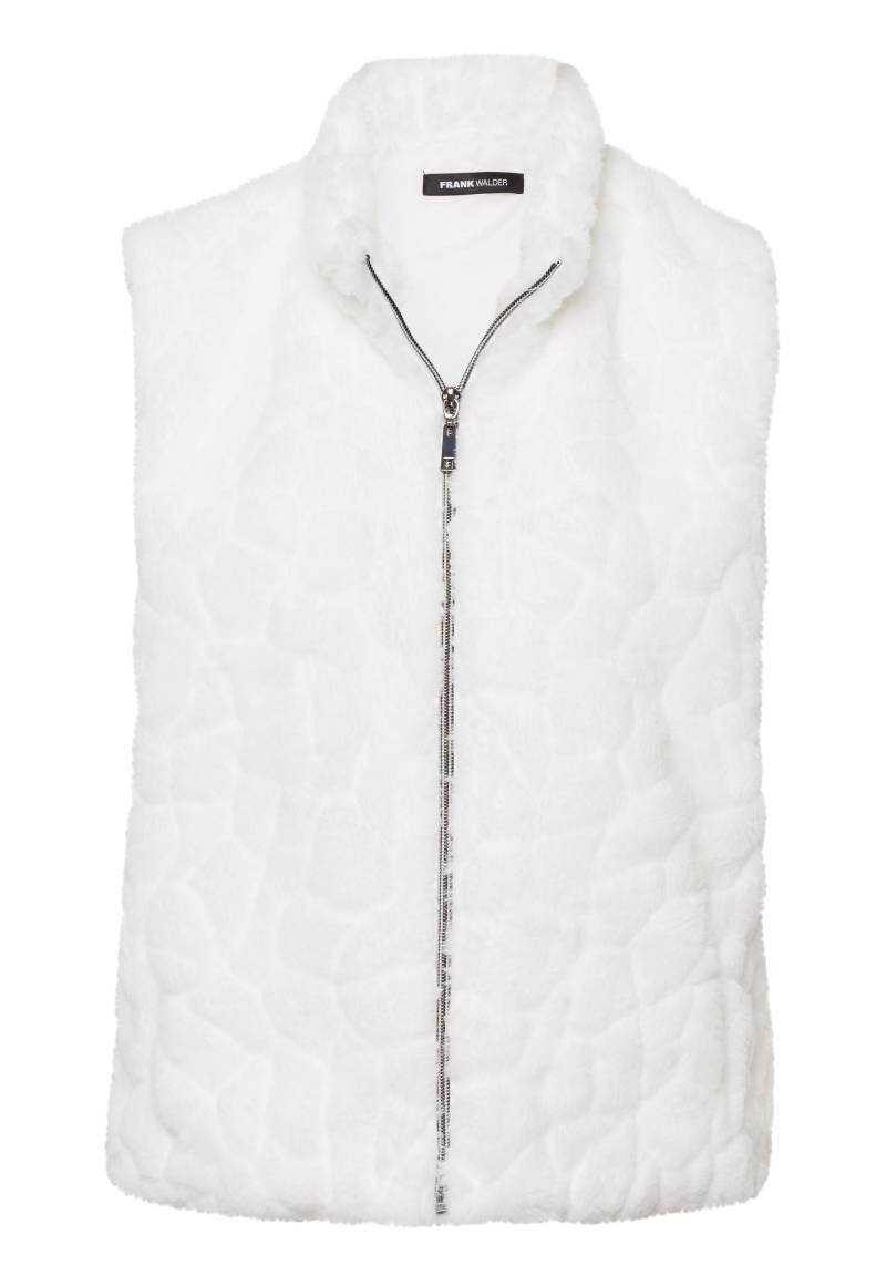 FRANK WALDER - Fellweste NOS mit Stil ecru - Gr. - 44 von FRANK WALDER