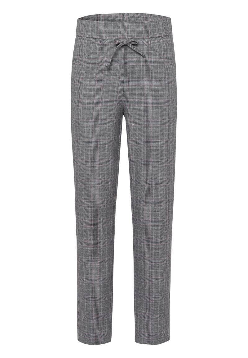 FRANK WALDER - Hose CASUAL in modischem Glencheck ecru/anthrazit - Gr. - 48 von FRANK WALDER