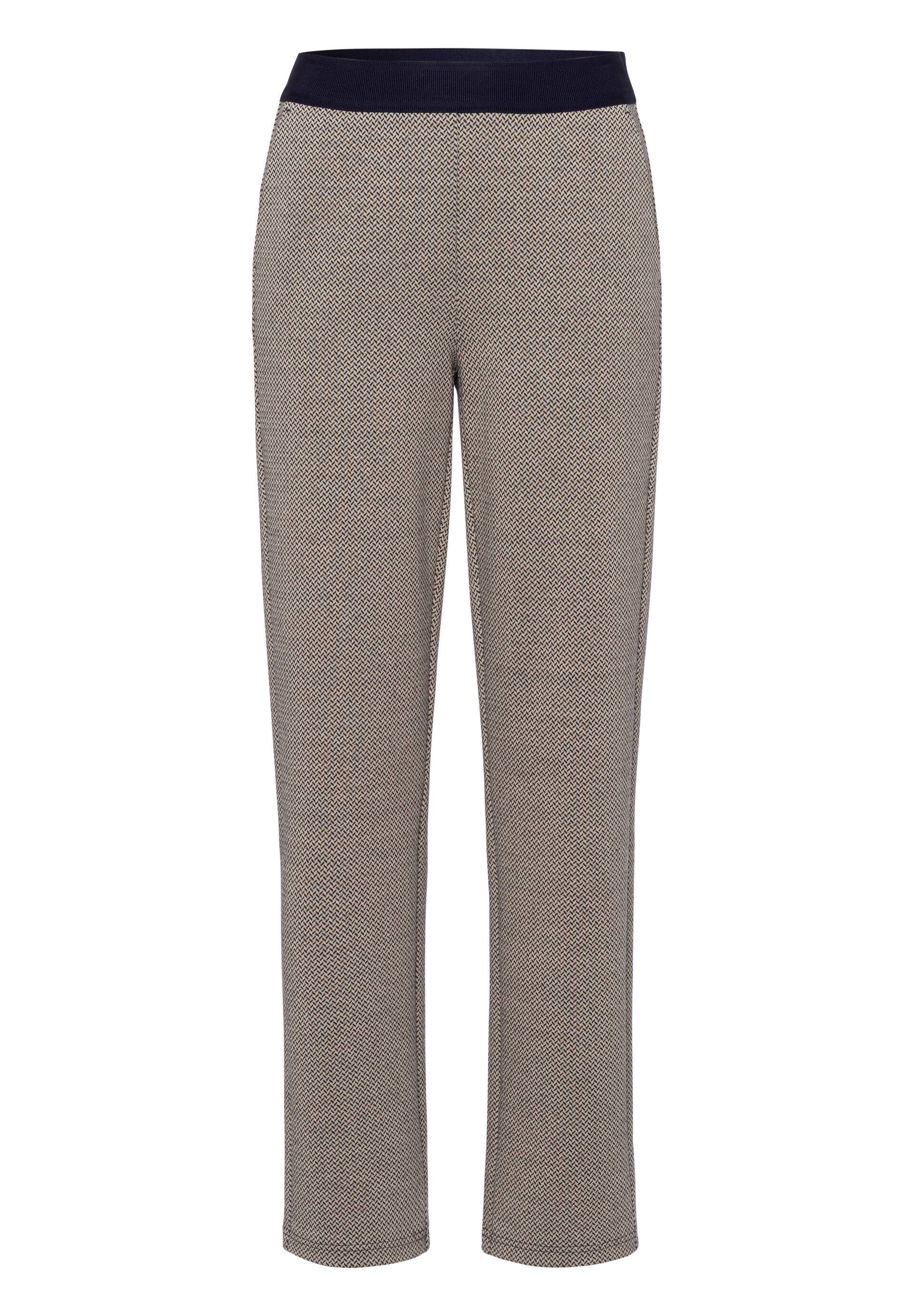 FRANK WALDER - Hose ELEMENTS mit Strukturmuster ink/sand - Gr. - 42 von FRANK WALDER