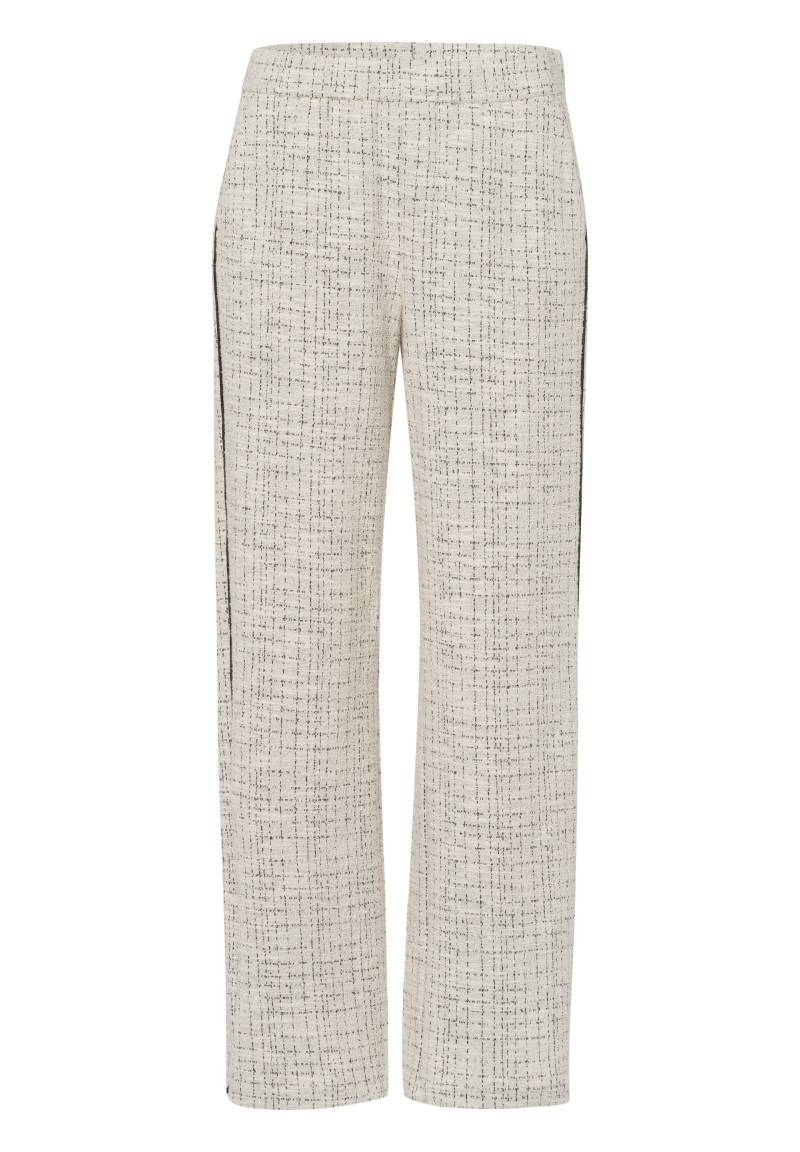FRANK WALDER - Hose MONOCHROME ESSENCE mit Piping-Akzent cashew/schwarz - Gr. - 38 von FRANK WALDER