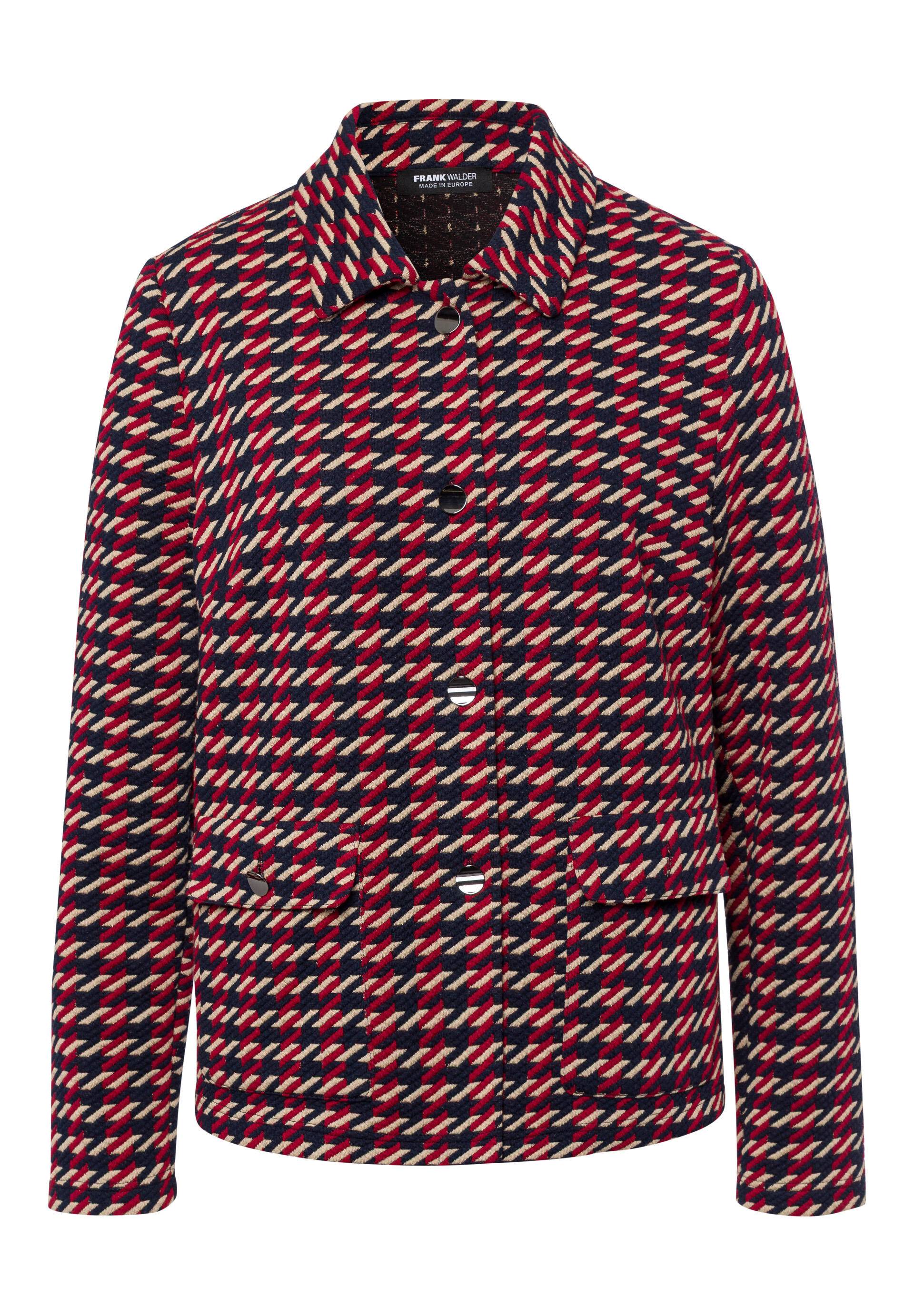 FRANK WALDER - Jacke DREAM TONES in trendiger Optik ink/ecru/cashew/merlot - Gr. - 46 von FRANK WALDER