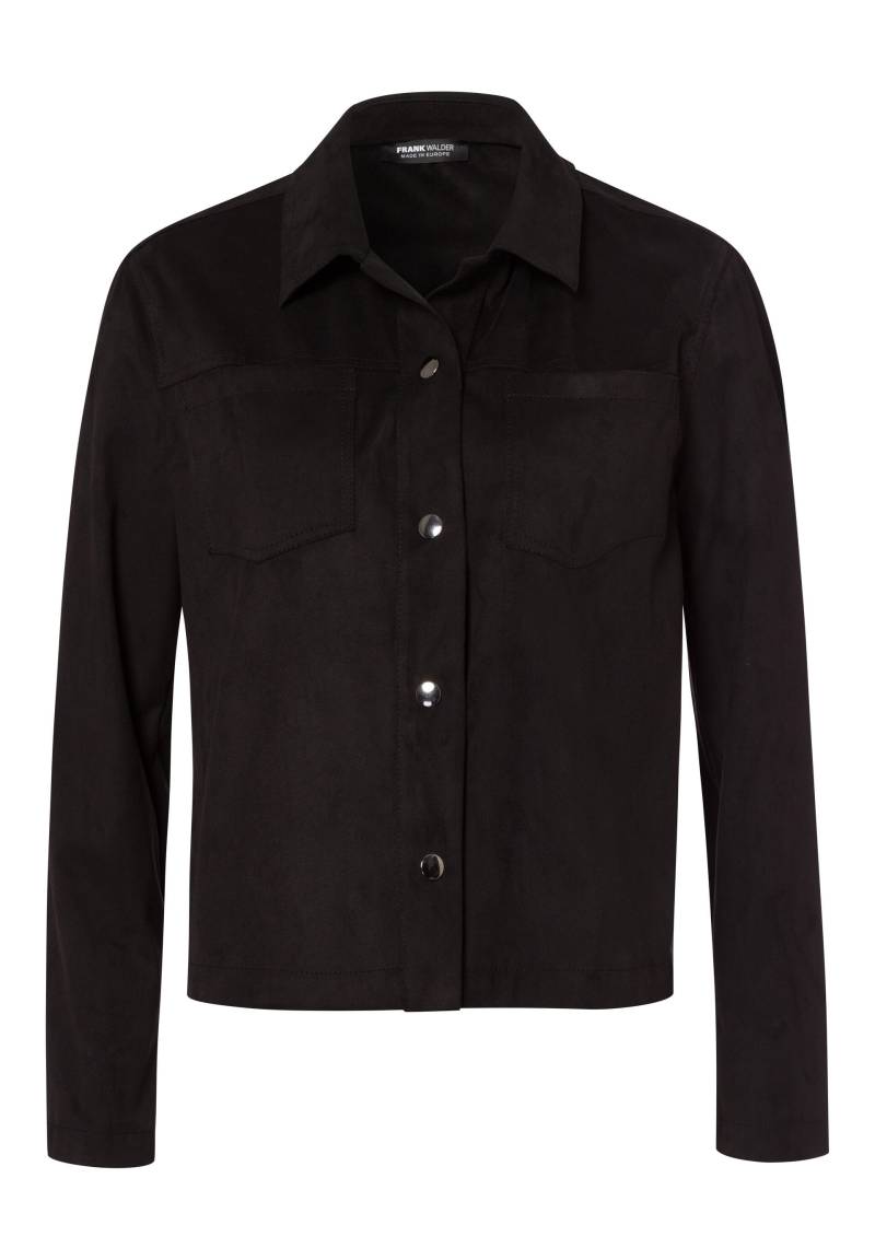 FRANK WALDER - Jacke MIDNIGHT SPIRIT in Veloursleder-Optik schwarz - Gr. - 44 von FRANK WALDER