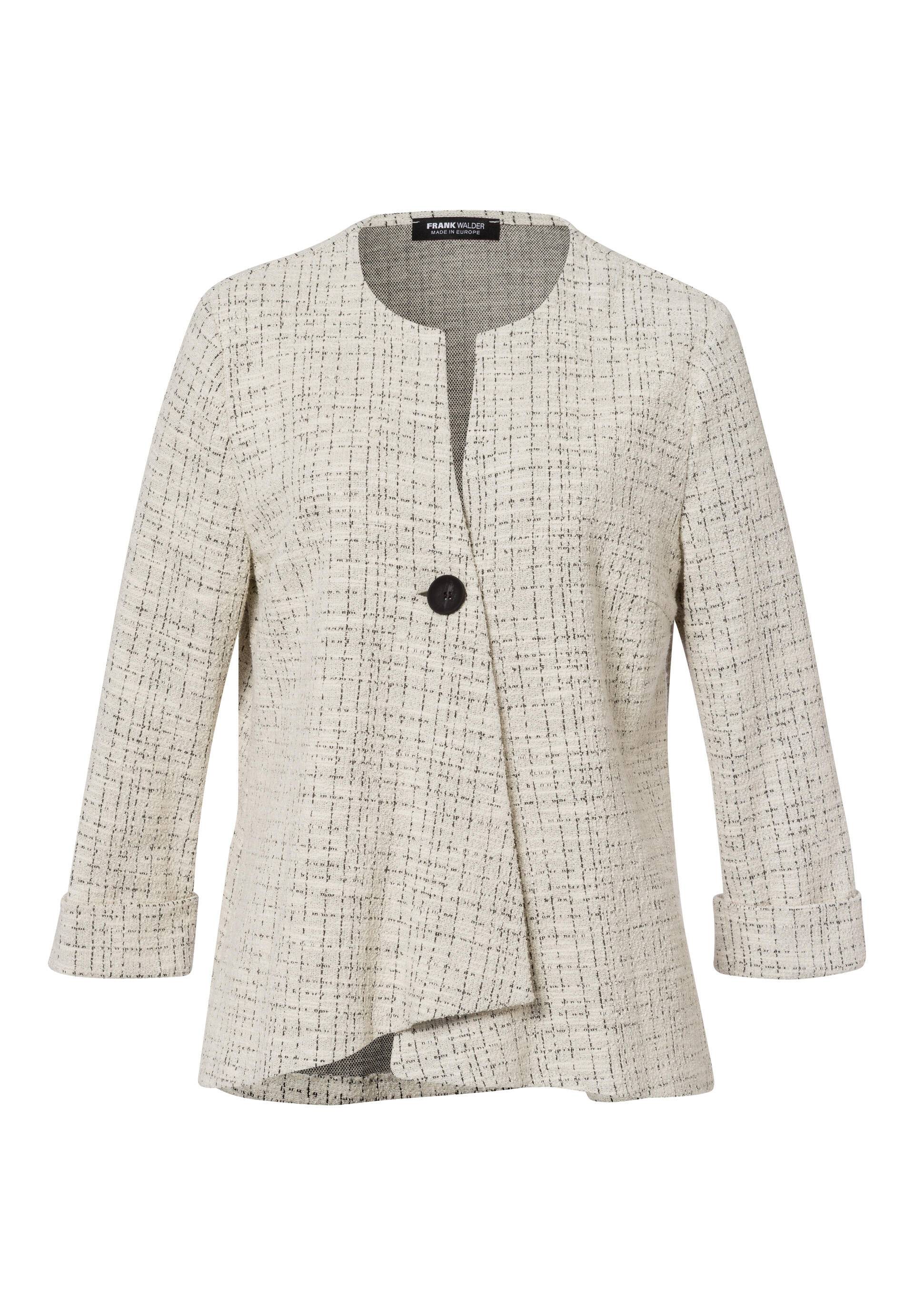 FRANK WALDER - Jacke NOS in femininer Optik ecru - Gr. - 38 von FRANK WALDER