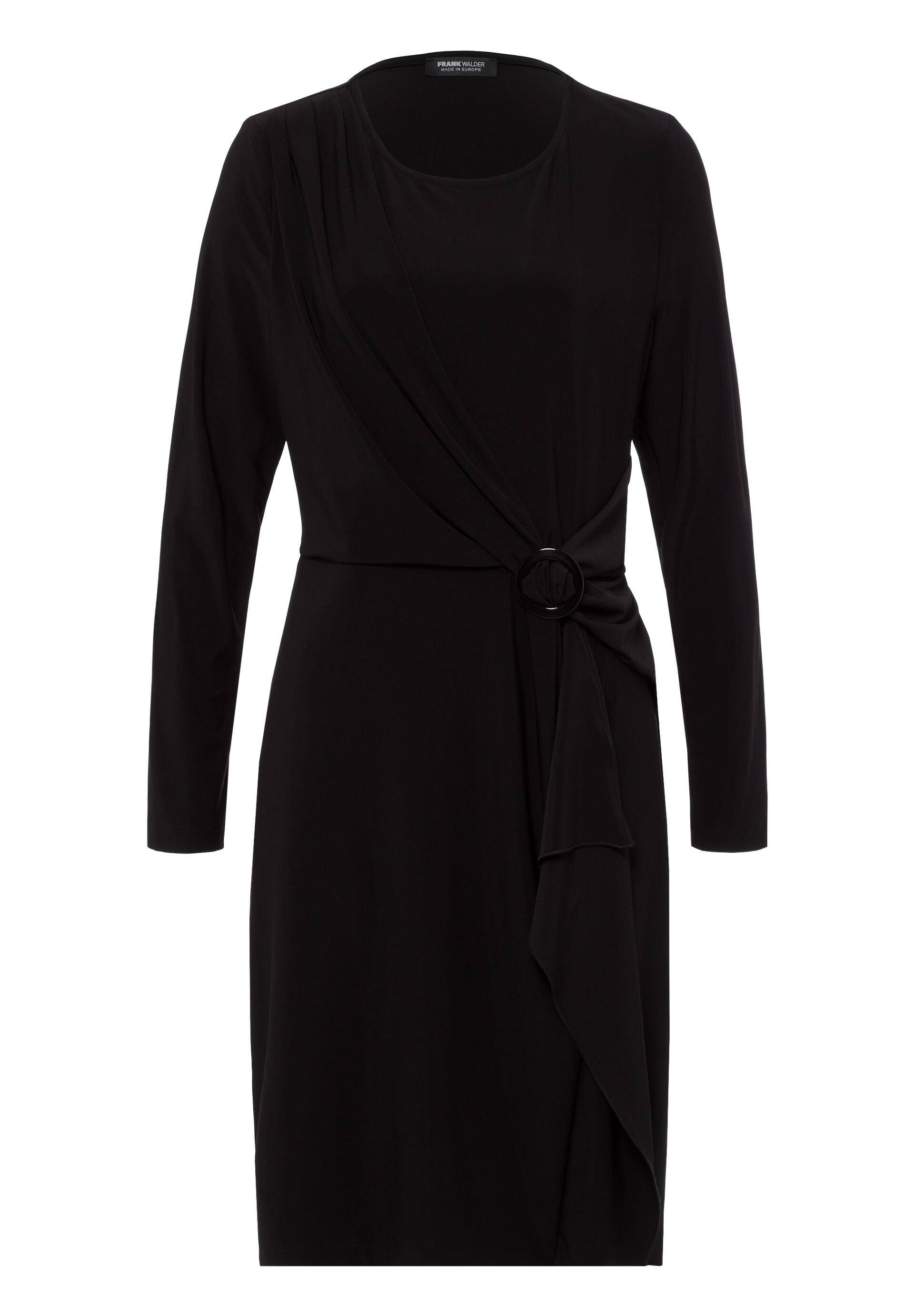 FRANK WALDER - Kleid WINTER ROMANCE mit weich fließenden Volants schwarz - Gr. - 44 von FRANK WALDER