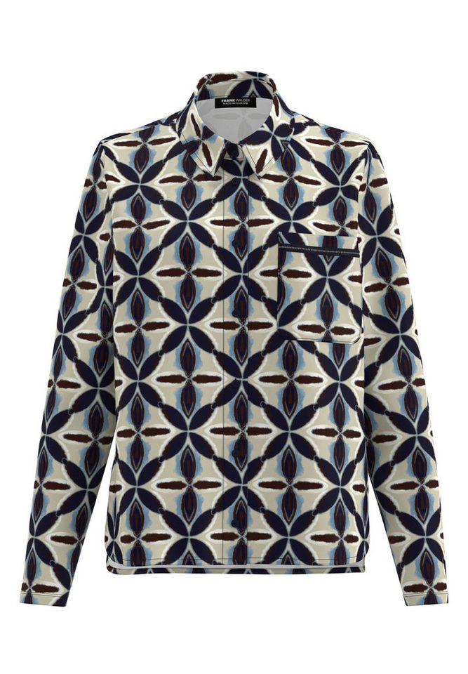 FRANK WALDER Kurzarmbluse W51Bluse DRUCK von FRANK WALDER