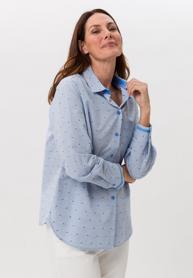 FRANK WALDER Langarmbluse im Streifen-Dessin von FRANK WALDER