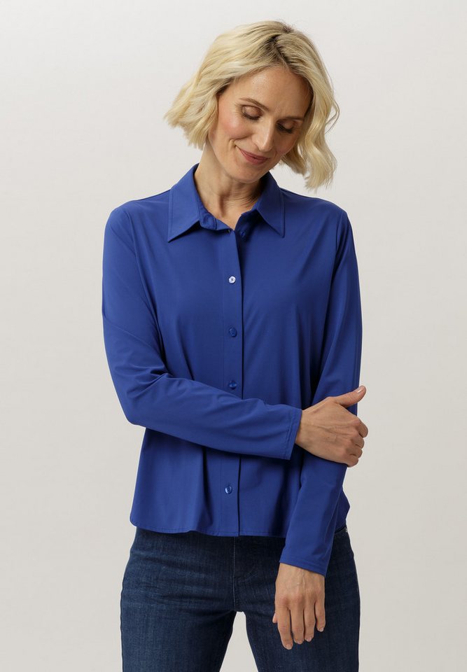 FRANK WALDER Langarmbluse in Unifarben von FRANK WALDER