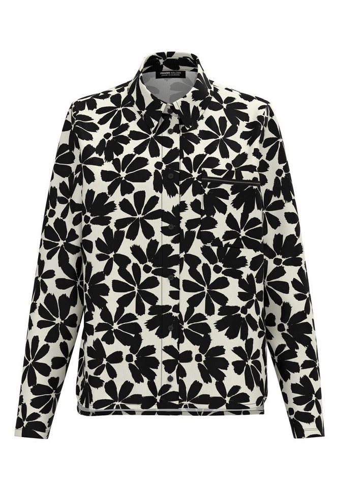 FRANK WALDER Langarmbluse in floralem Design von FRANK WALDER