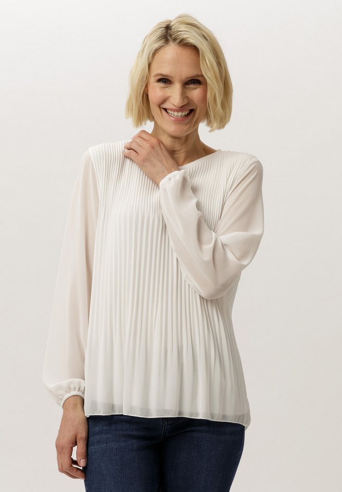 FRANK WALDER Langarmbluse mit Plissee-Struktur von FRANK WALDER