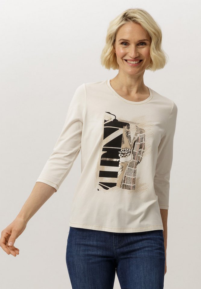 FRANK WALDER Langarmshirt mit Placement-Print von FRANK WALDER