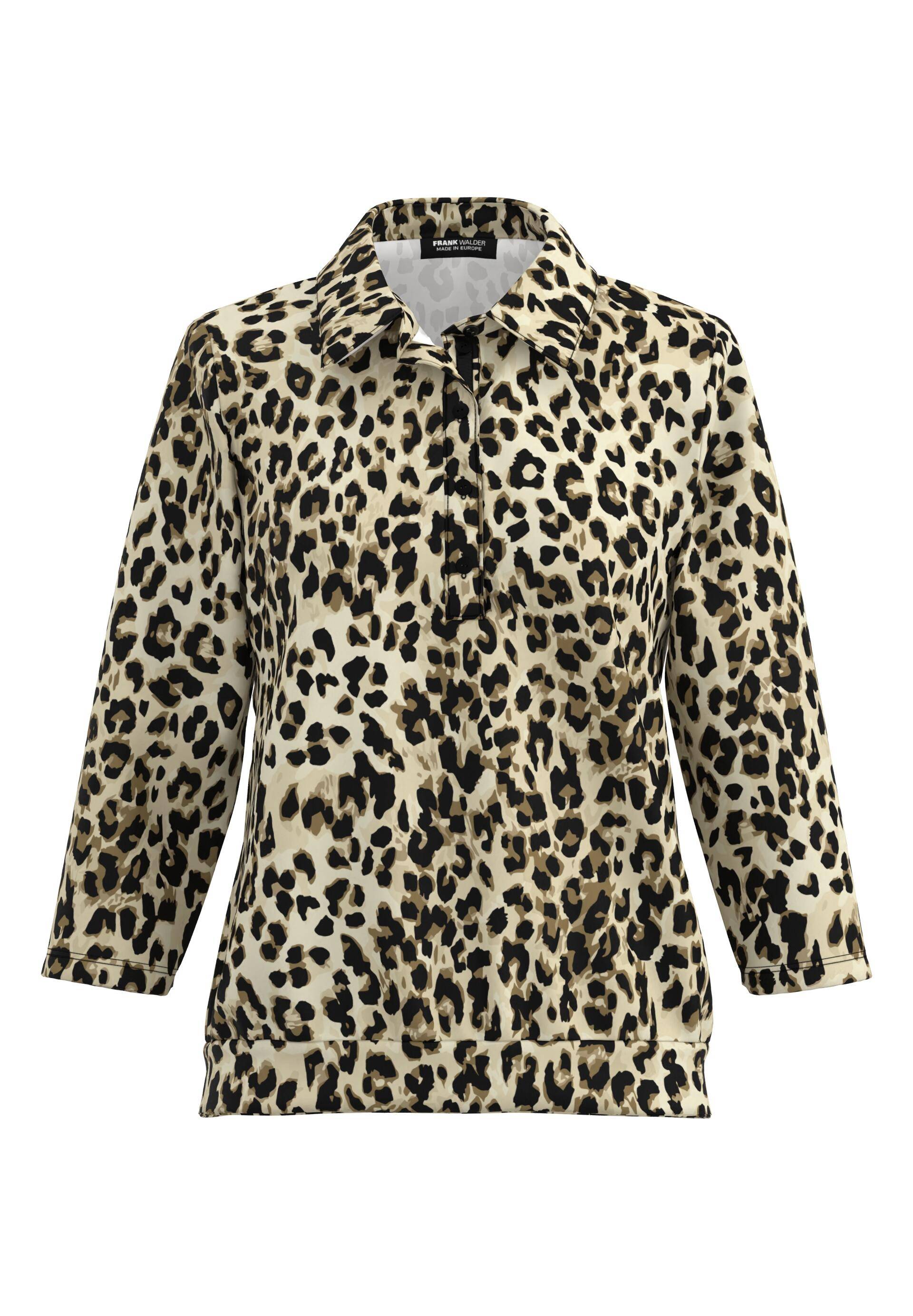 FRANK WALDER - Poloshirt NOS mit Schmuckband marone/cashew/ecru - Gr. - 36 von FRANK WALDER