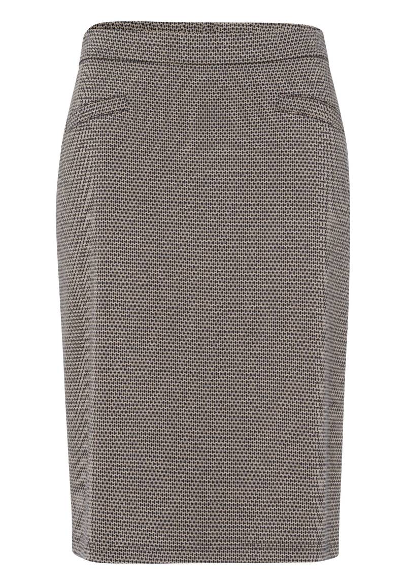 FRANK WALDER - Rock CAFÉ AU BLEU aus modischem Mix-Fancy-Jersey ink/ecru - Gr. - 38 von FRANK WALDER