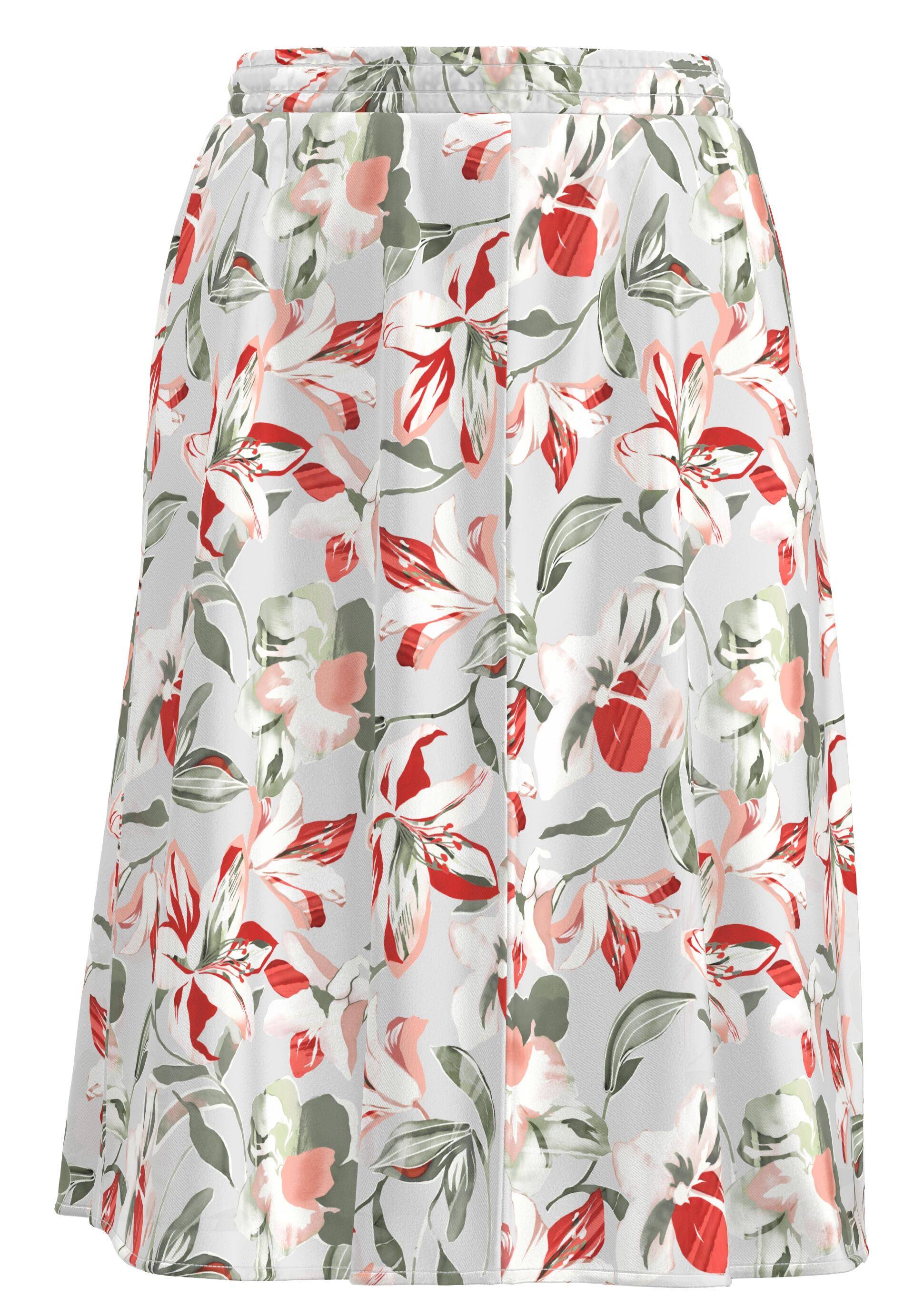 FRANK WALDER - Rock ELEMENTS in komfortabler Form salbei/ecru/cherry - Gr. - 38 von FRANK WALDER