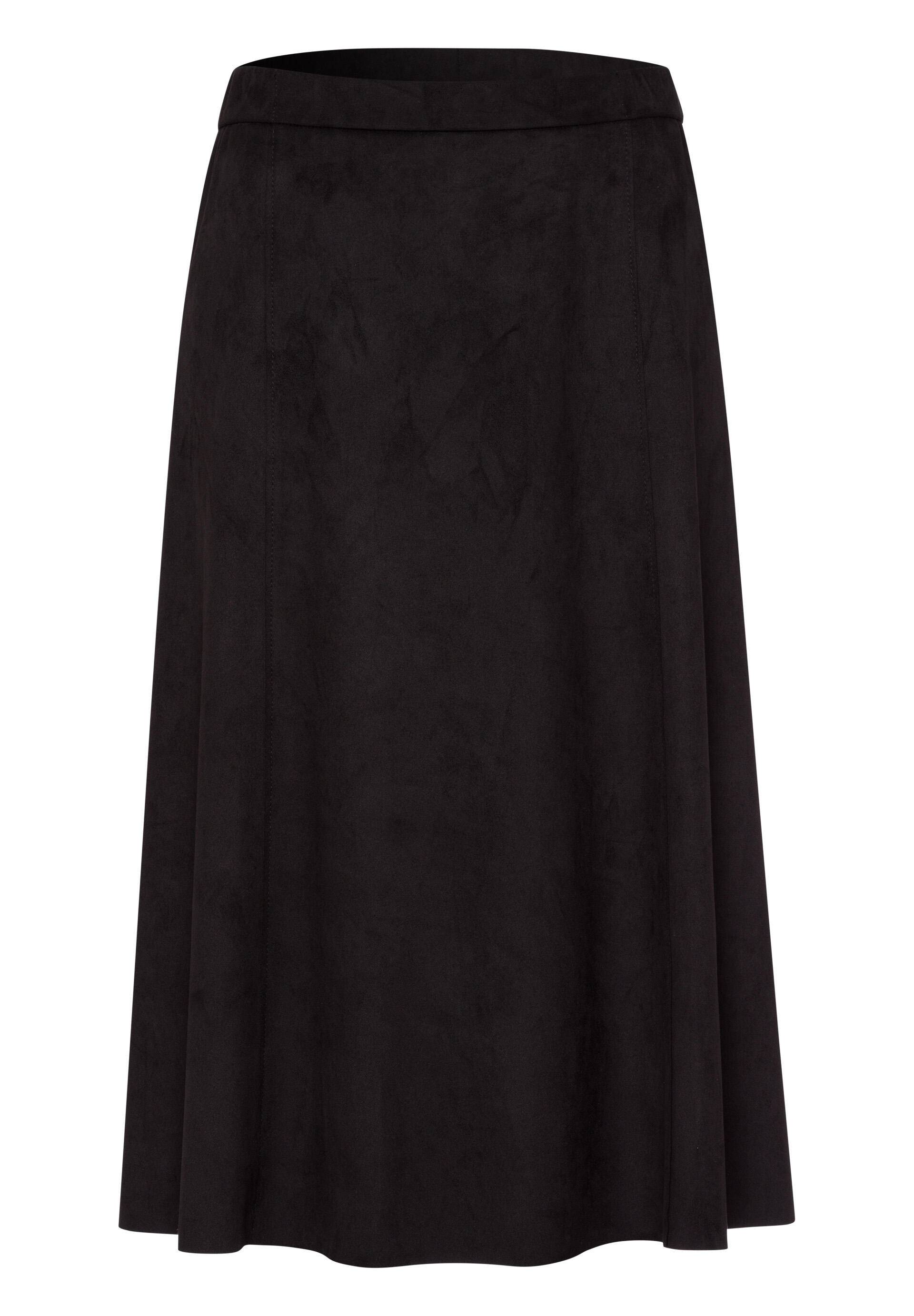 FRANK WALDER - Rock MIDNIGHT SPIRIT in Veloursleder-Optik schwarz - Gr. - 38 von FRANK WALDER